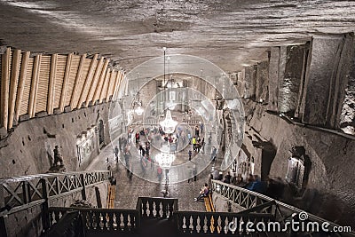Polandâ€™s Underground Salt Cathedral Editorial Stock Photo